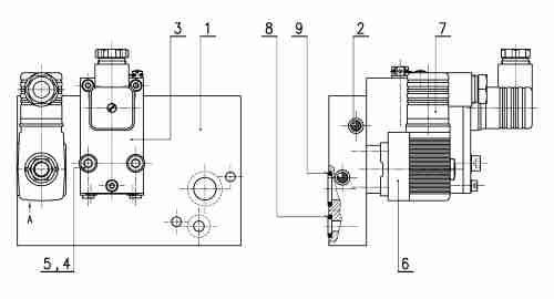 Ventilgruppe - Überbrückungsventil 1 E 100.409